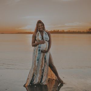 Cutout Maternity dress